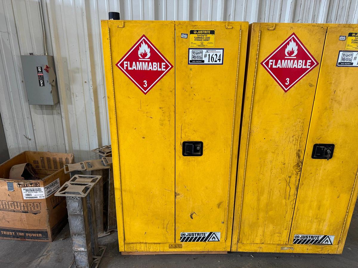 Used Flammable Cabinet with Contents