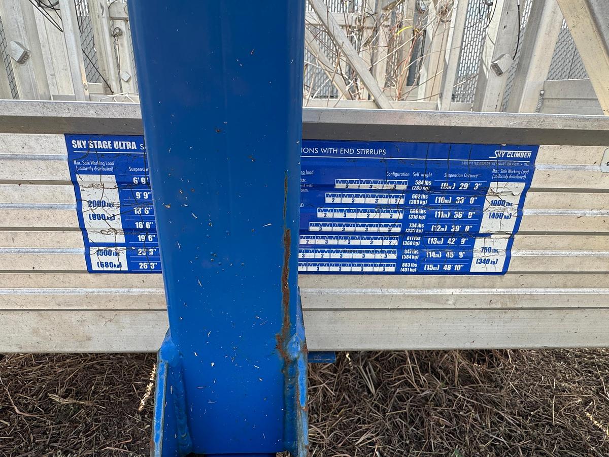 Used (2) Sky Climber Sky Stage Ultra Suspended Platform