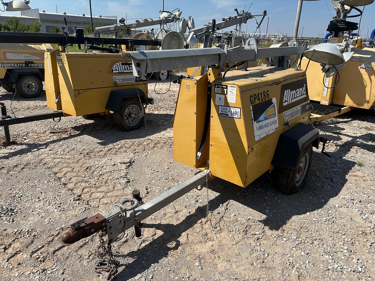 Used Allmand Night-Lite NL88 KW Light Plant with CAT Engine