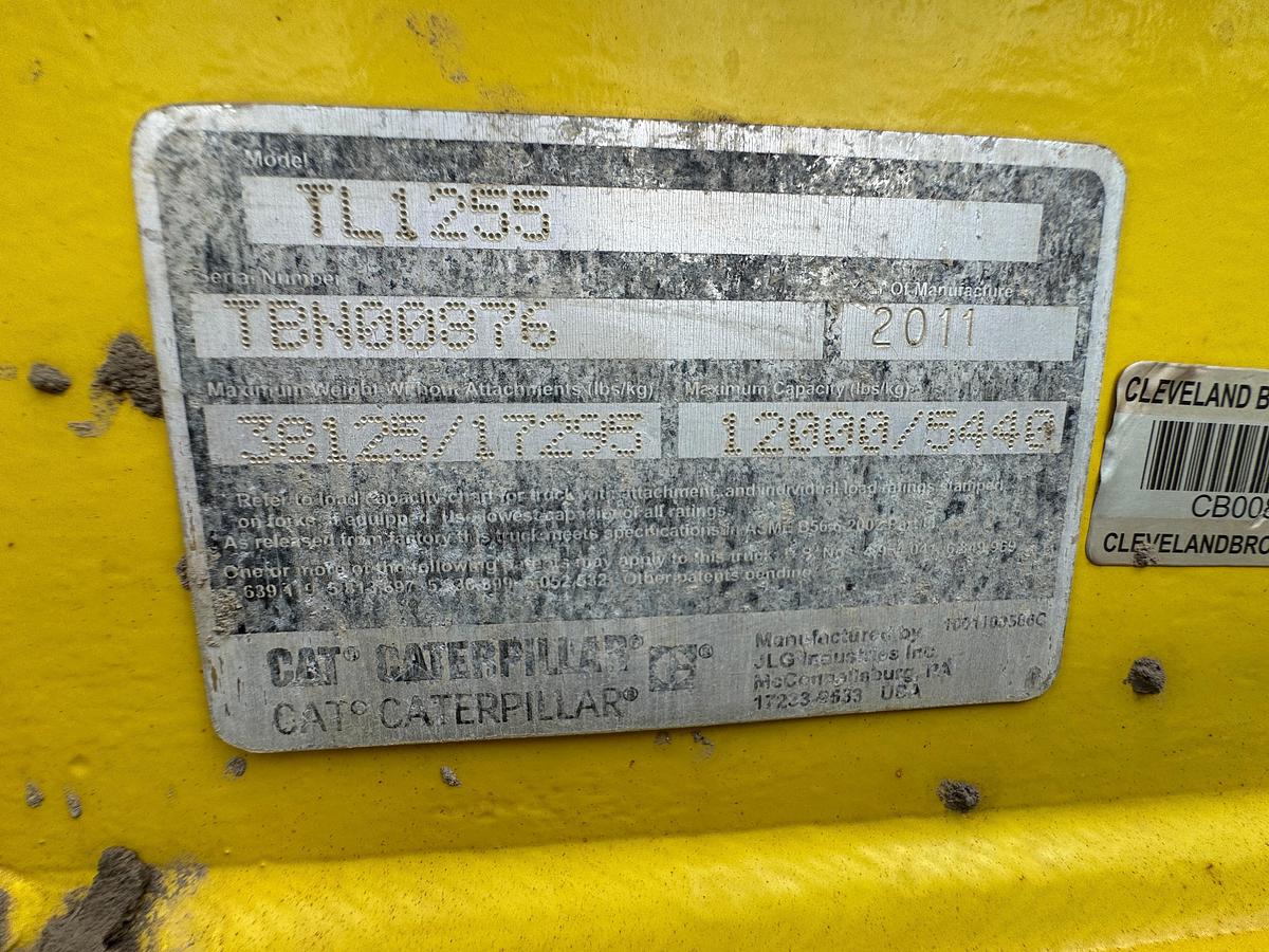 Used 2011 Caterpillar TL1255 Telehandler