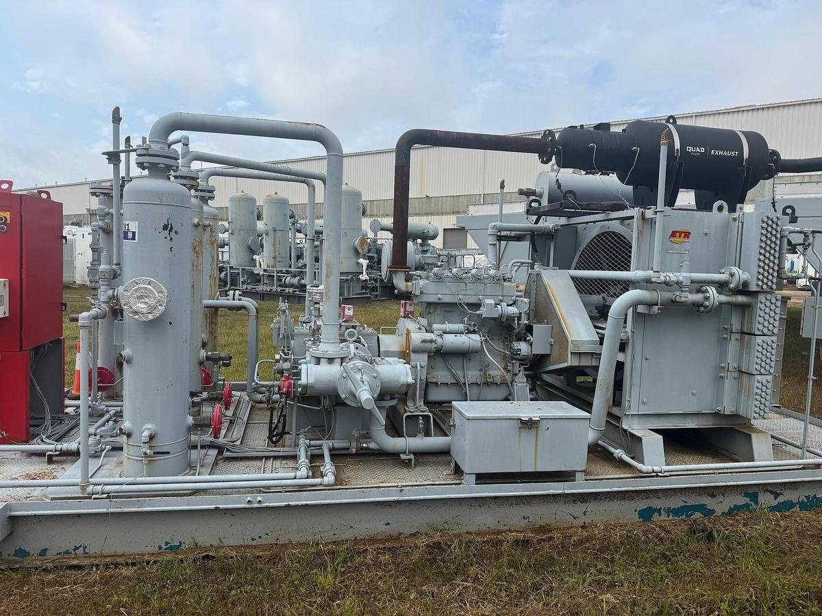 Used 2020 Engine-Driven Natural Gas Compressor, Skidded