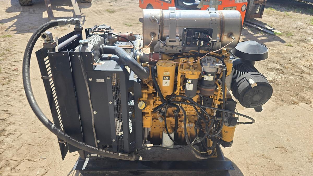Used Caterpillar C4.4 Diesel Engine, Skidded