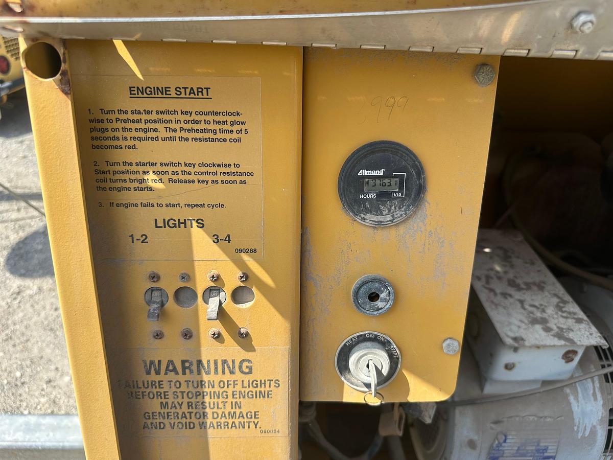 Used Allmand Night-Lite Pro NL 8 8KW Light Plant with CAT Engine