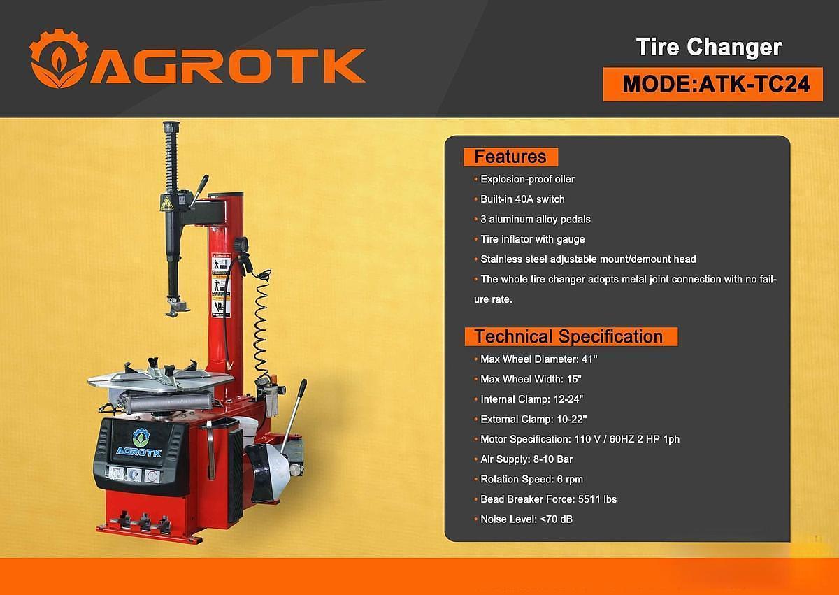 Used 2026 AGT ATK-TC24 Tire Changer (Unused)