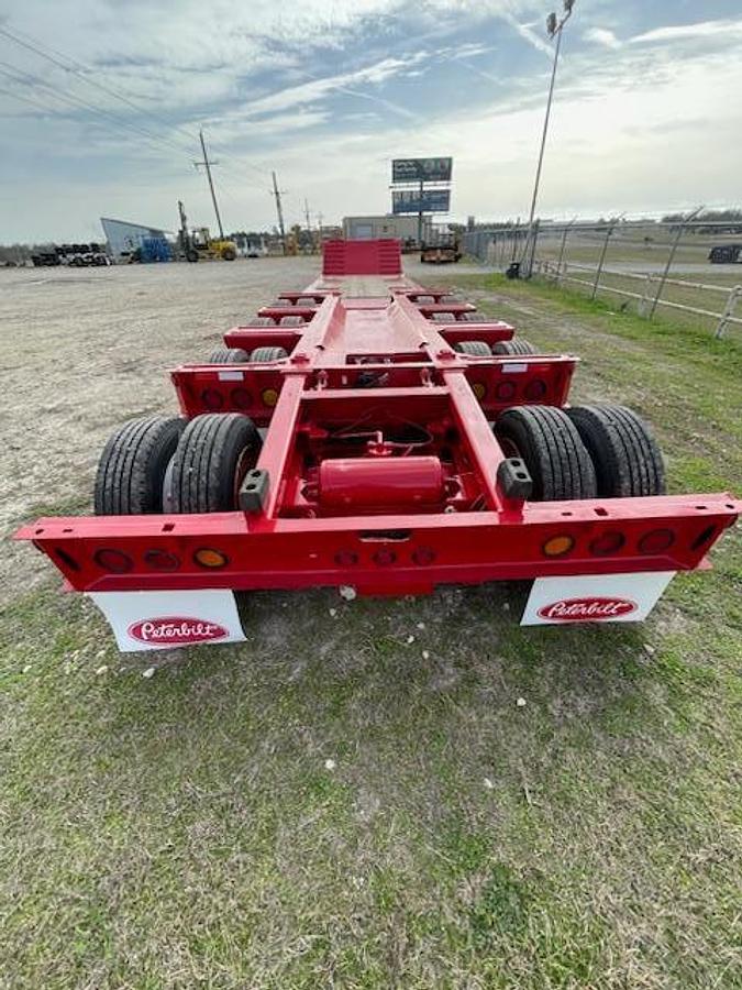 Used 2010 Load King Tri/A, 4th Axle Flip Folding Neck Gooseneck Lowboy Trailer