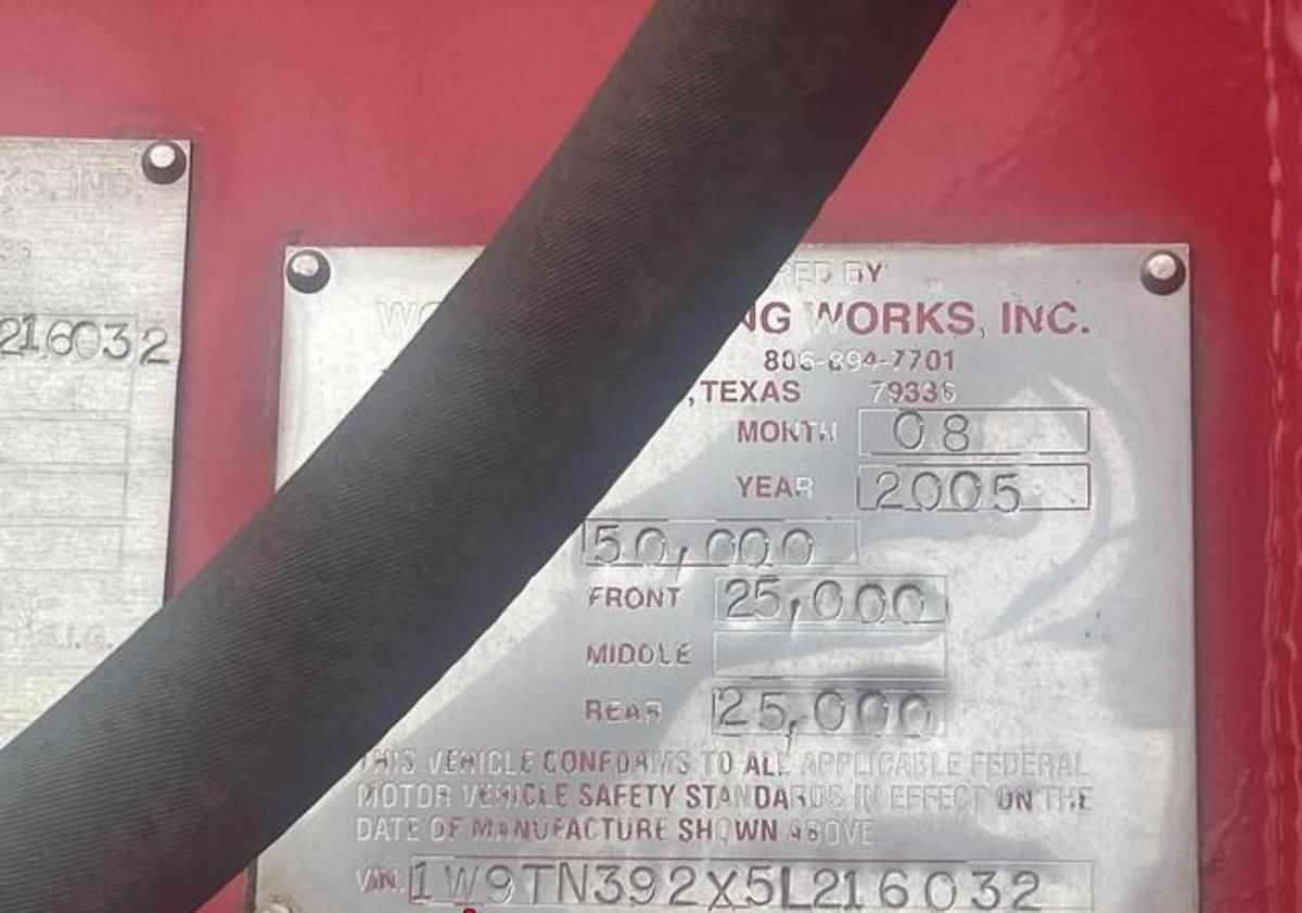 Used 2005 Worley Gel Slurry Trailer