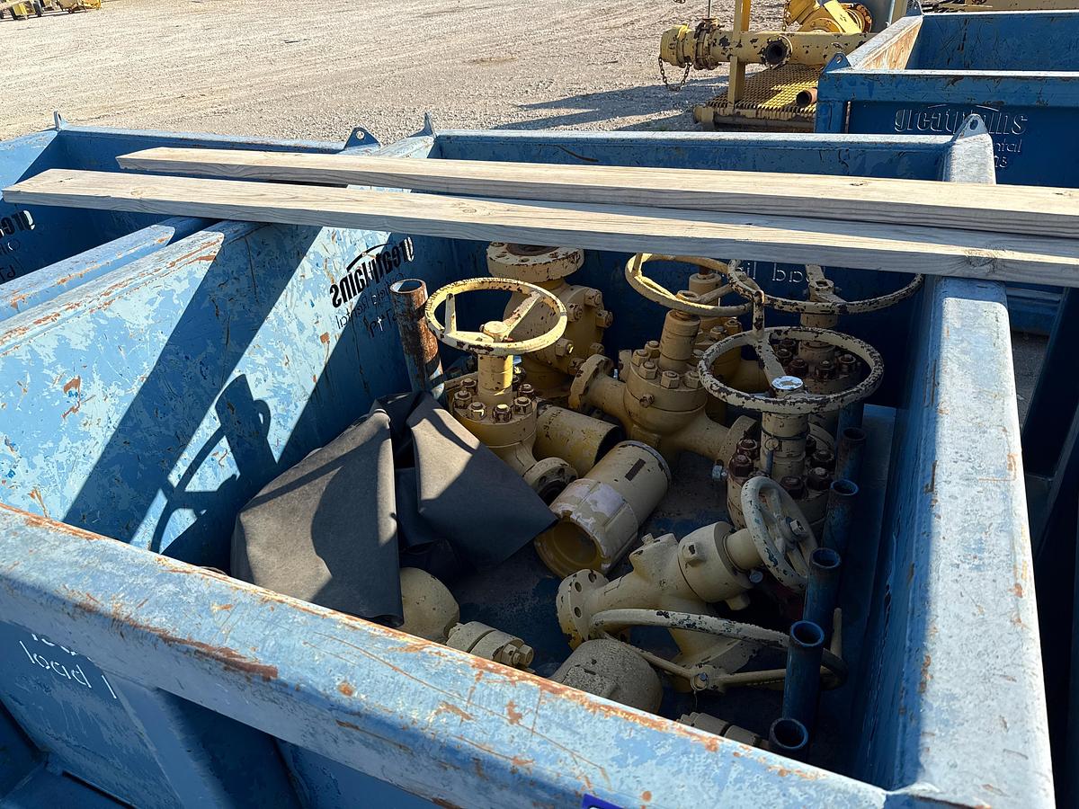 Used Steel Tub with 9 Ball Valves