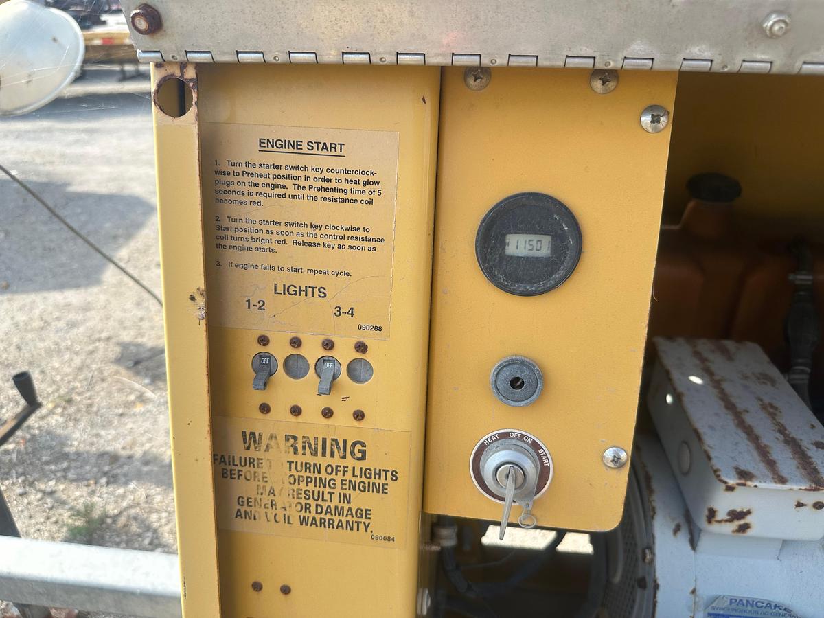 Used Allmand Night-Lite Pro NL 8 8KW Light Plant with CAT Engine