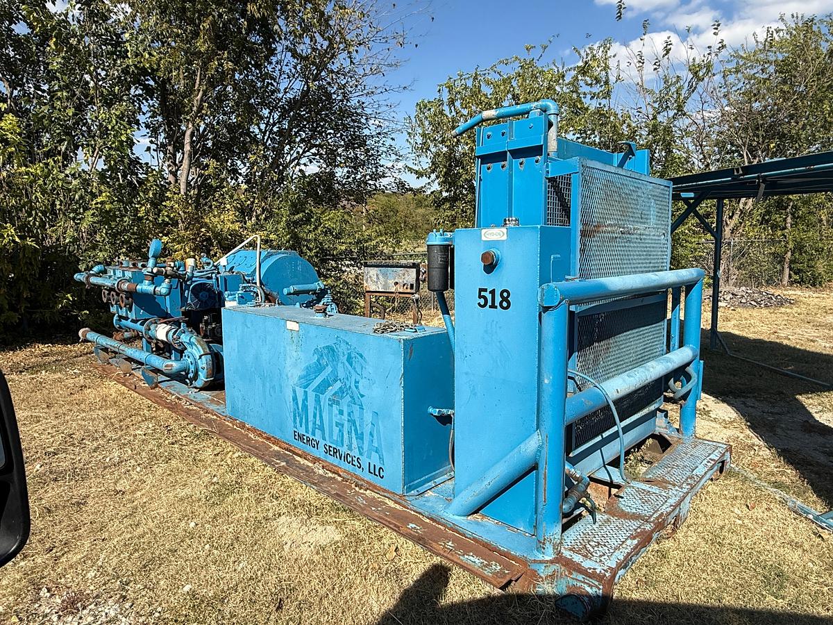 Used OPI 1000 Triplex Pump w/ Detroit Series 2000 Diesel Engine