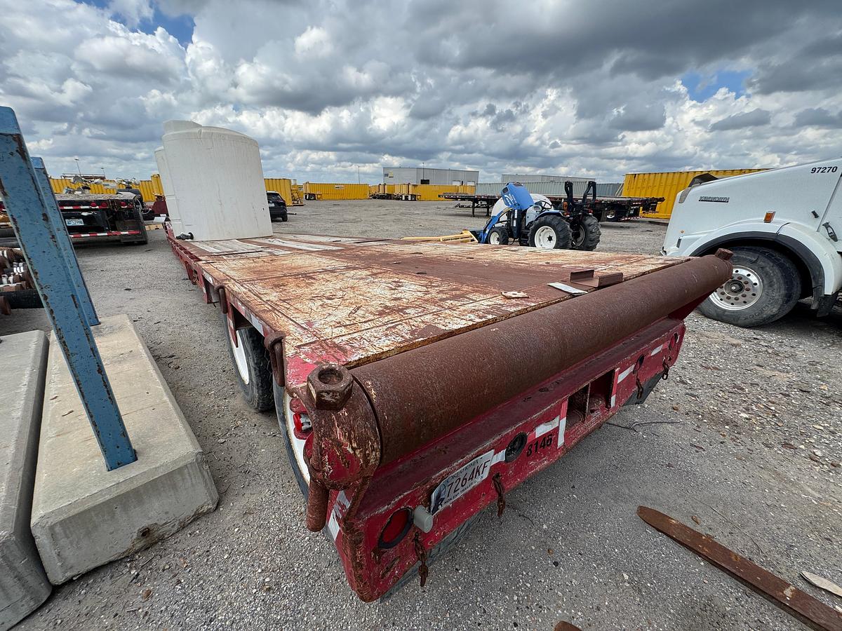 Used 45 Step Deck Trailer with Pop-Up Rollers - Rolling Tailboard