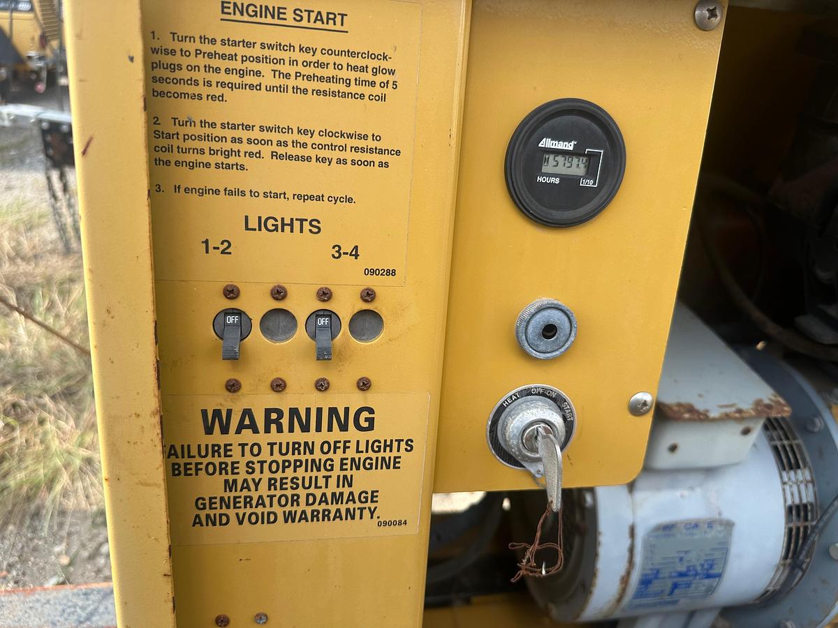 Used Allmand Night-Lite Pro NL 8 8KW Light Plant with CAT Engine