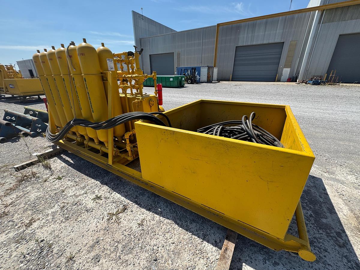 Used 2012 Advanced Pressure 6-Station 120-Gallon Accumulator with BEAR triplex pump - Hatz Diesel Engine-