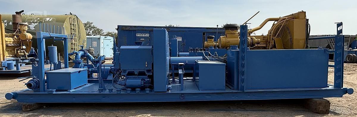 Used Kerr T-60 Triplex Pump Powered by C15 Engine