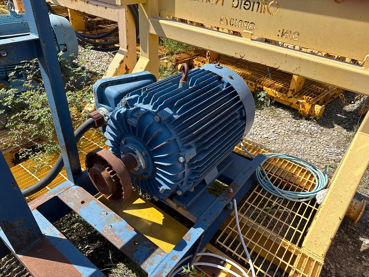 Used Mission 8x6x14 Centrifugal Pump With a World Wide 75 Horsepower Electric Motor on a Skid