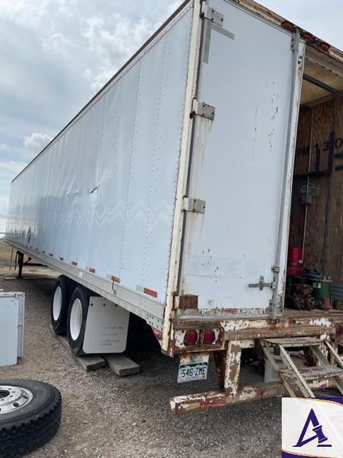 Used STO T/A 53'L Van Trailer with Storage Cabinets