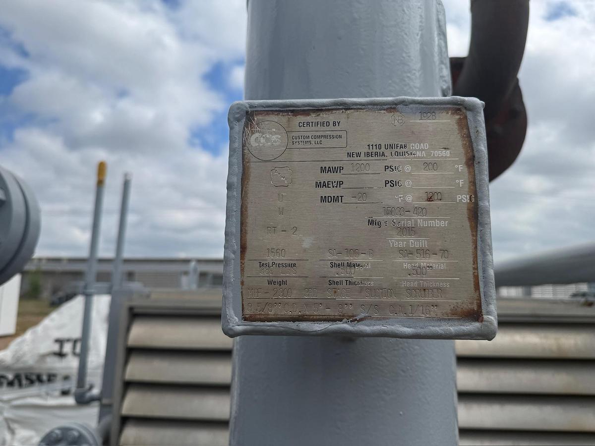 Used 2014 Engine-Driven Natural Gas Compressor, Skidded