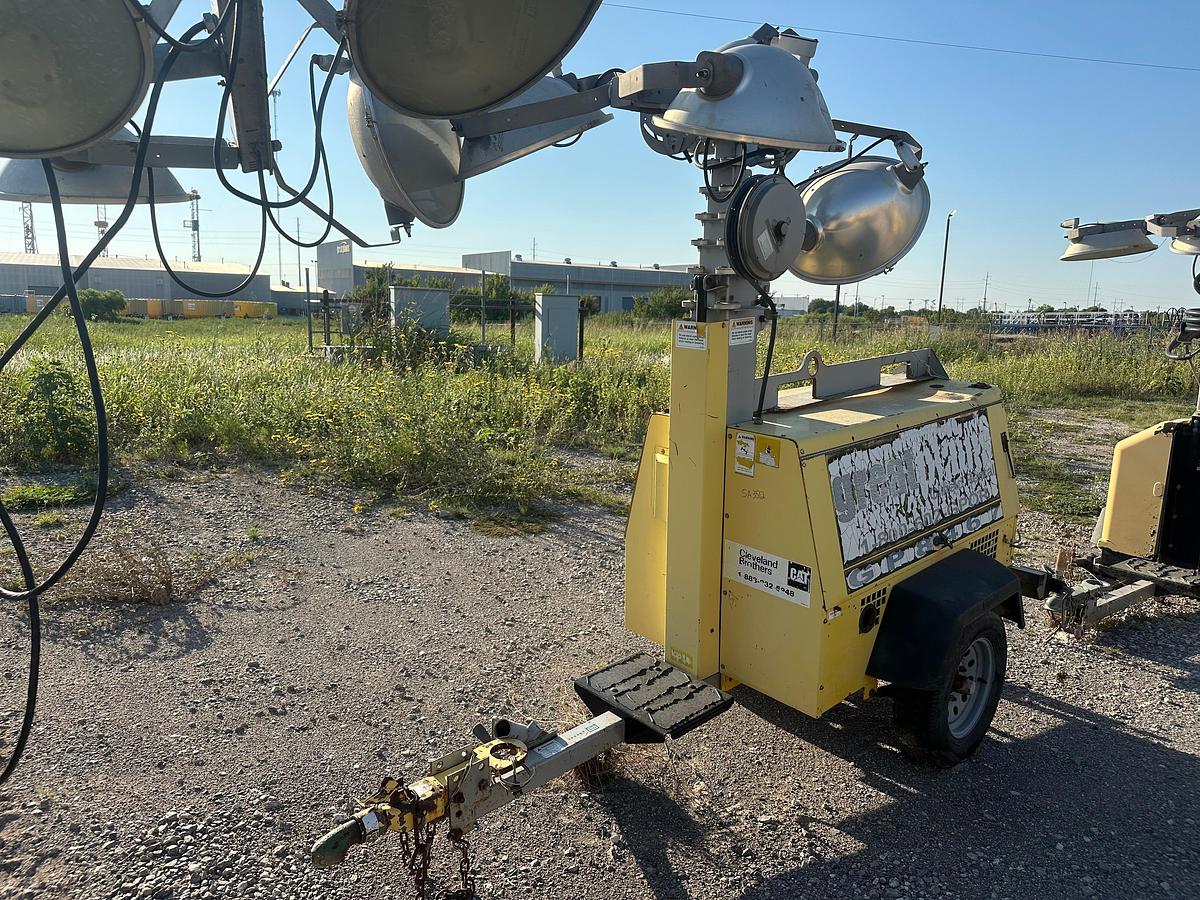 Used Allmand Night-Lite Pro-v 8kw Light Plant with Cat Engine Inoperable