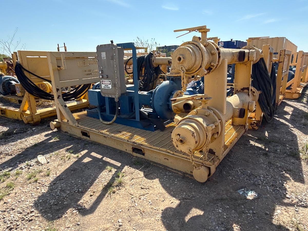Used Forum 8x6x14 Transfer Pump with WEG 75 Horsepower Motor, Skidded