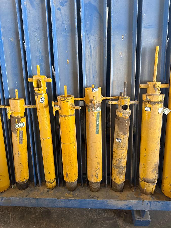 Used (8) Hydraulic Cylinders / Actuators - Connections Listed Below