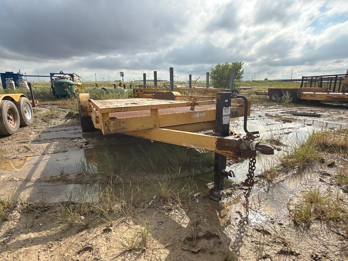 Used 18ft Wooden Deck Flatbed Trailer