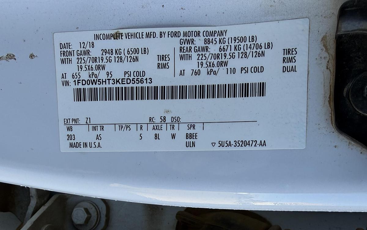 Used 2019 F550 Hot Shot Truck