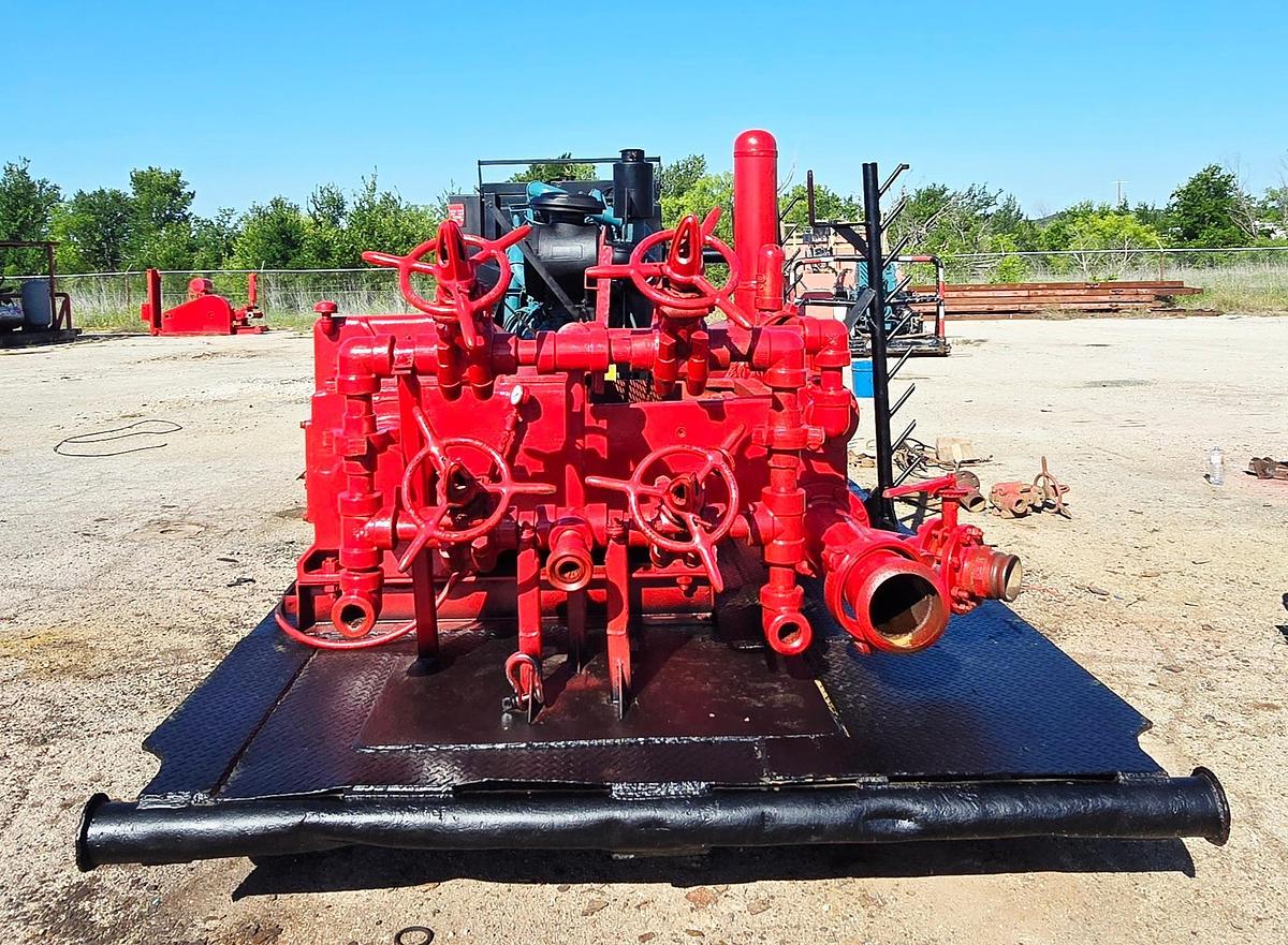 Used JWS 340 Triplex Pump PB Detroit 60 Series 14L, Skidded
