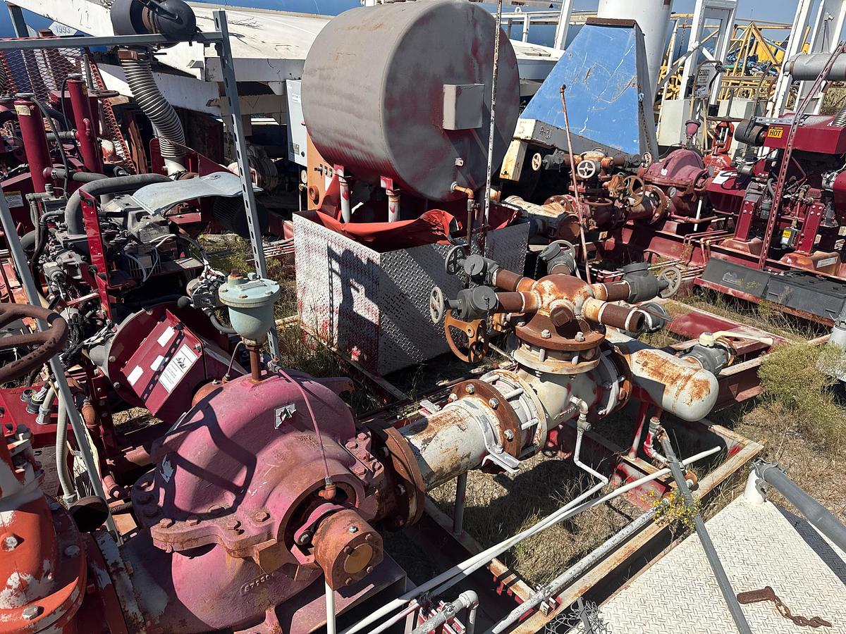 Used (3) 2008 A-C Fire Pump System  Cummins Diesel Engine Driven Skid Unit