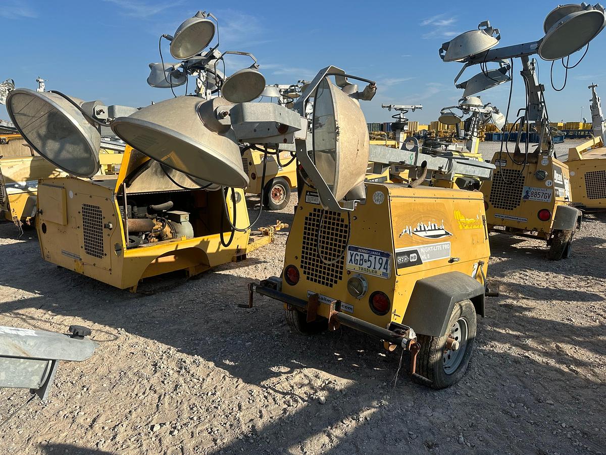 Used Allmand NightPro NL8 8kw Light Plant with CAT Engine