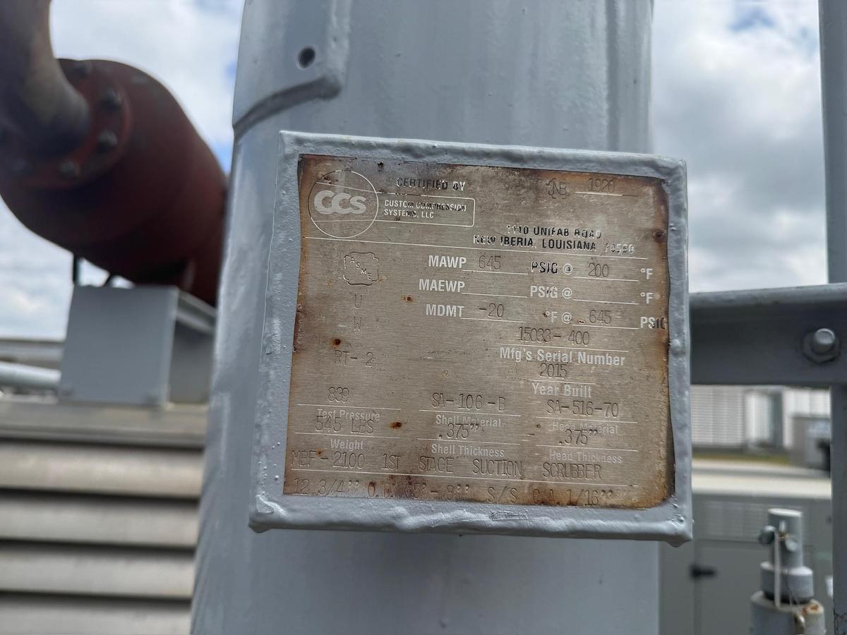 Used 2014 Engine-Driven Natural Gas Compressor, Skidded