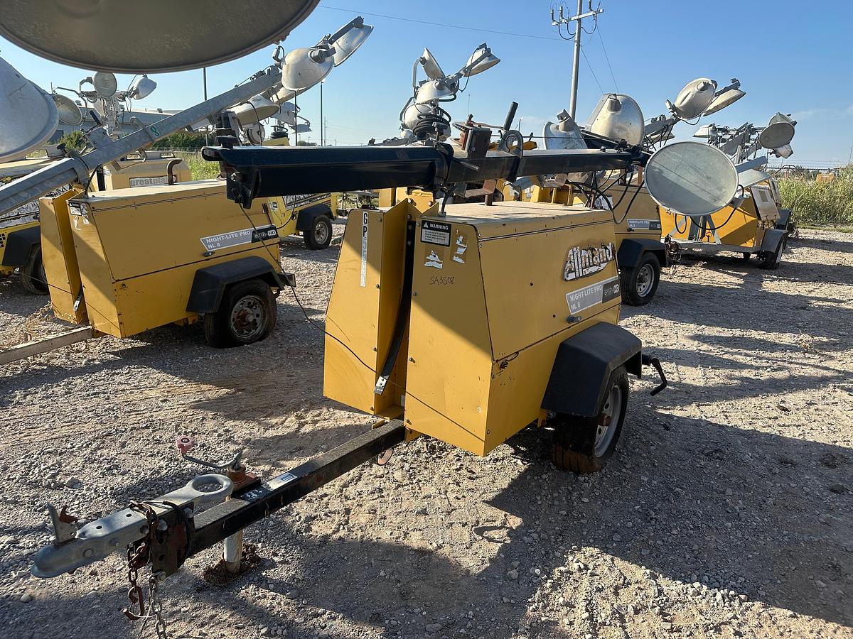 Used Allmand Nightpro NL8 8kw Light Plant with CAT Engine