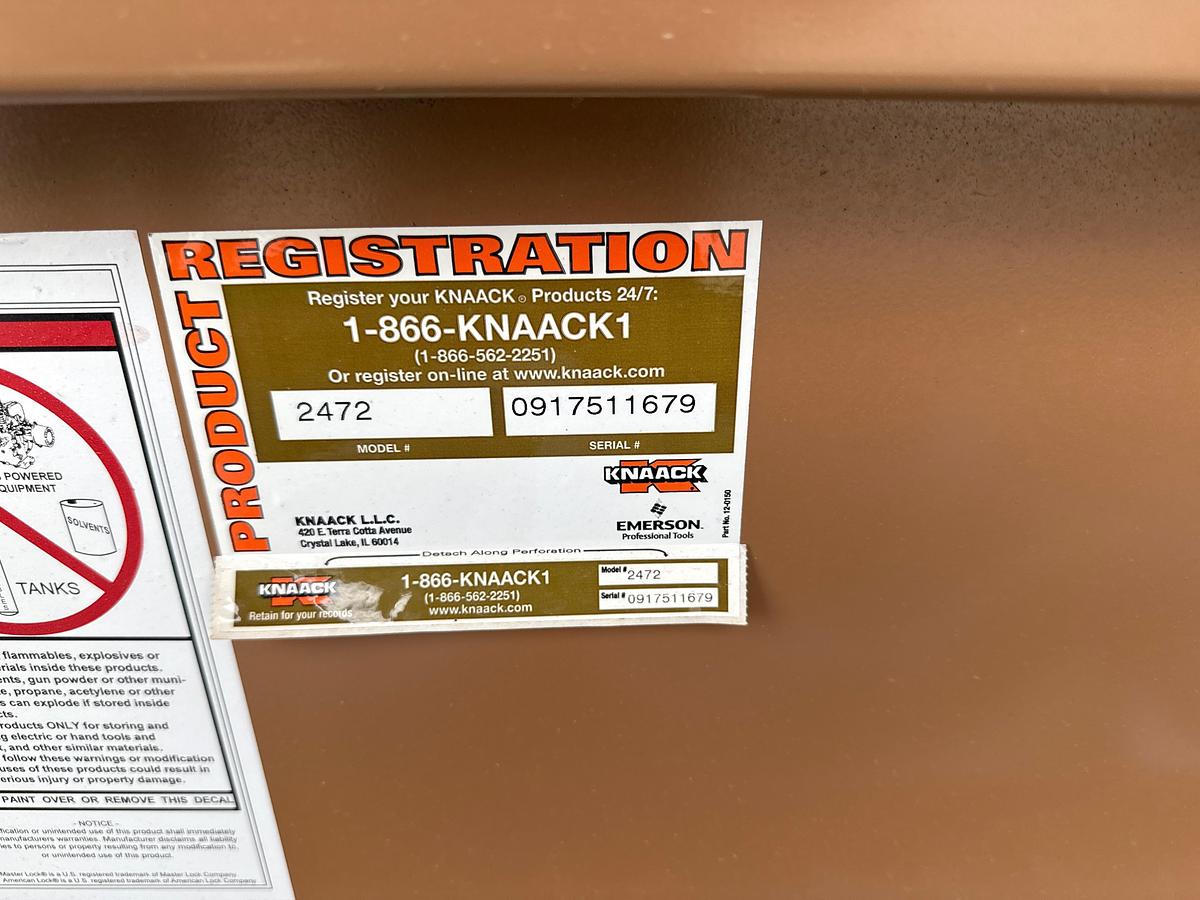 Used Knaack Job box