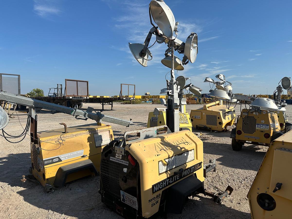 Used Allmand Night-Lite Pro 2 8kw Light Plant with CAT Engine