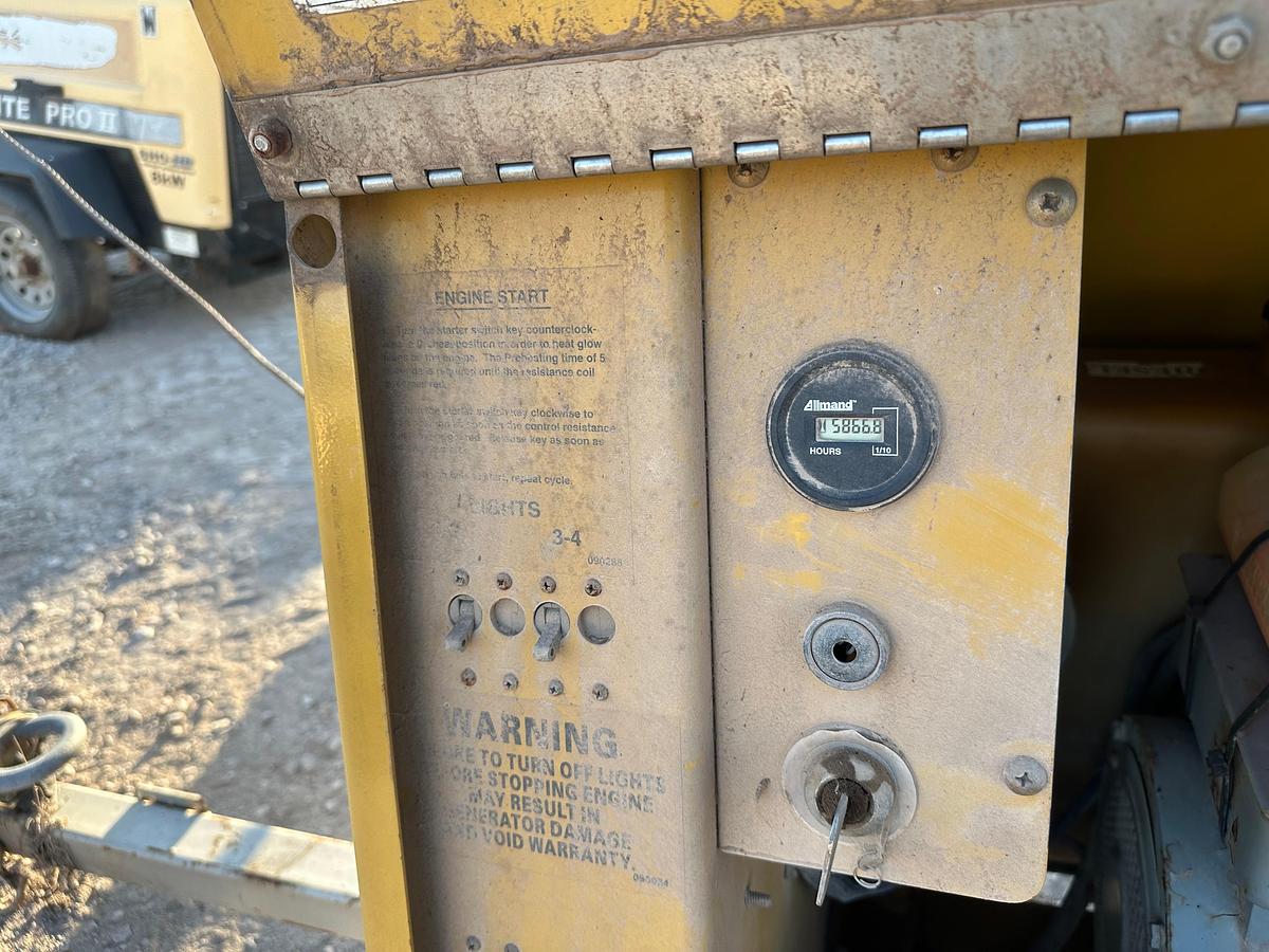 Used Allmand NightPro NL8 8kw Light Plant with CAT Engine