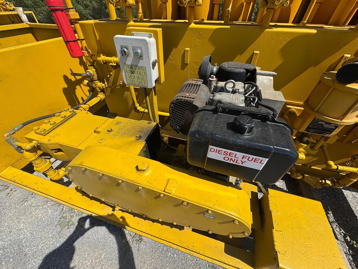 Used 2012 Advanced Pressure 6-Station 120-Gallon Accumulator with BEAR triplex pump - Hatz Diesel Engine-