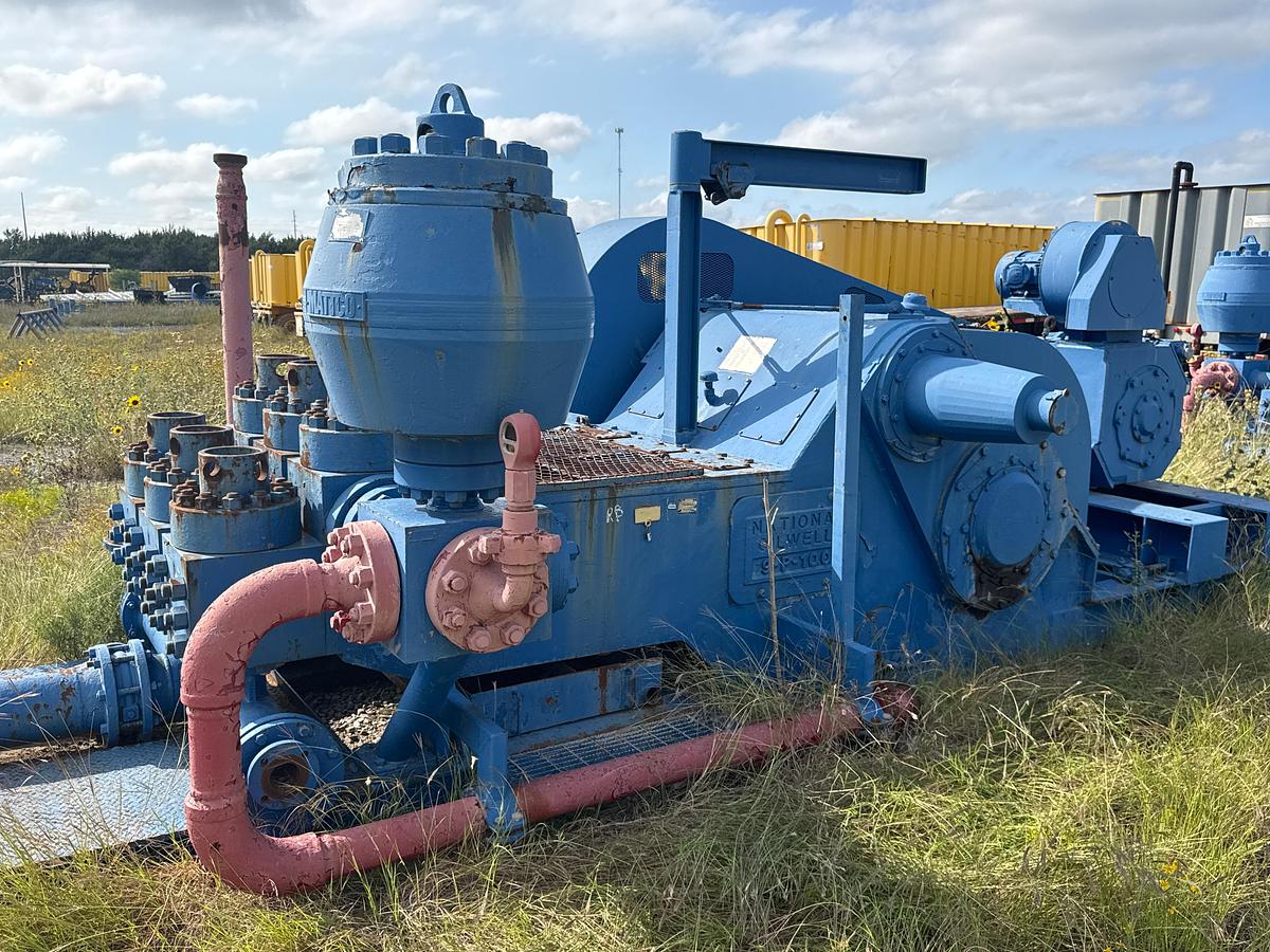 Used National Oilwell 9P-100 Triplex Mud Pump
