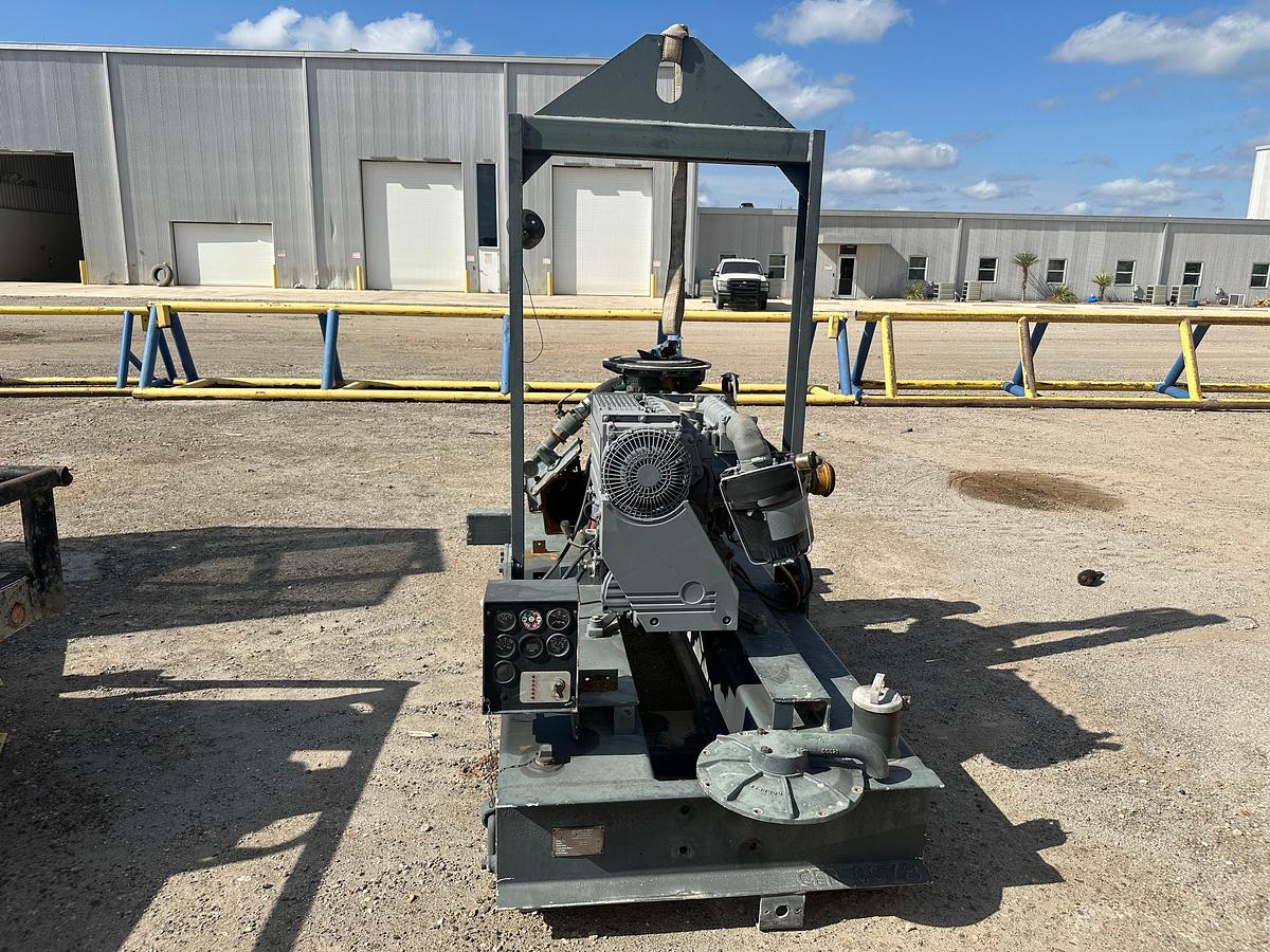 Used Skidded Cornell Pump with DeuzDiesel Engine