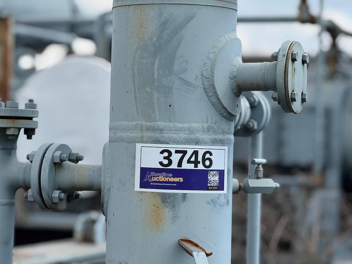 Used 2014 Ariel Reciprocating Natural Gas Compressor Skid with Pulsation Bottles