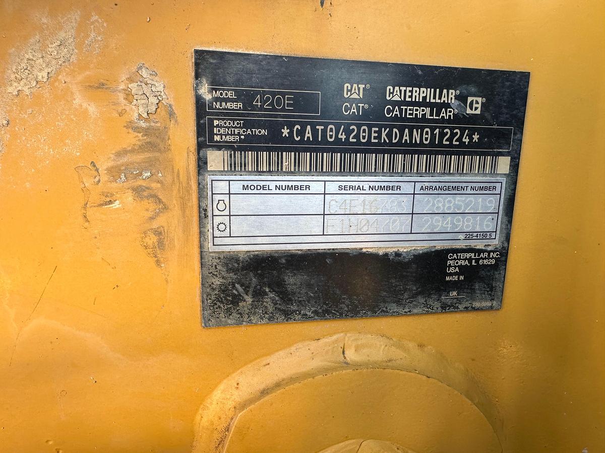Used CAT 420E Backhoe Loader
