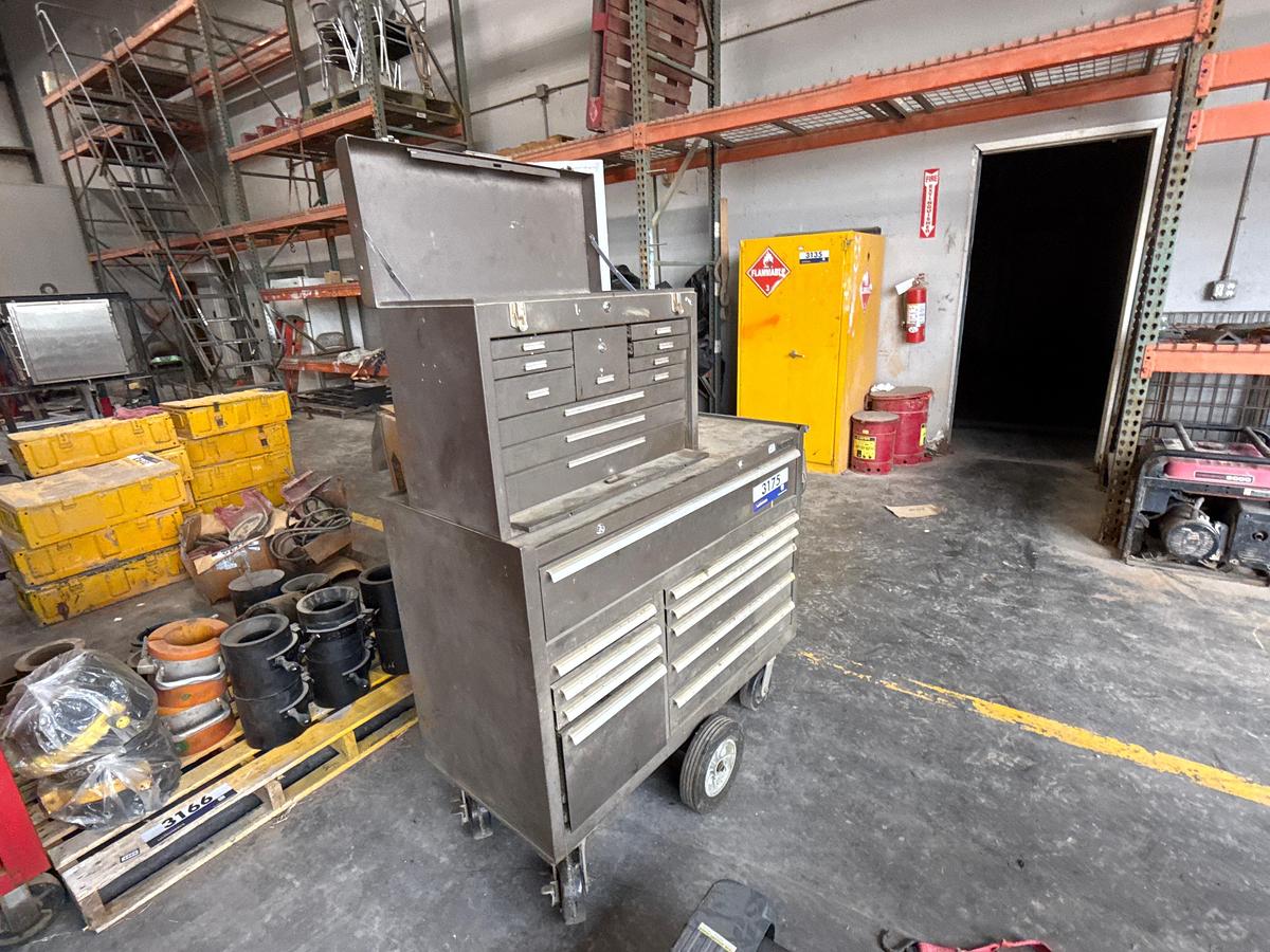 Used Kennedy Tool Box with Miscellaneous Tools