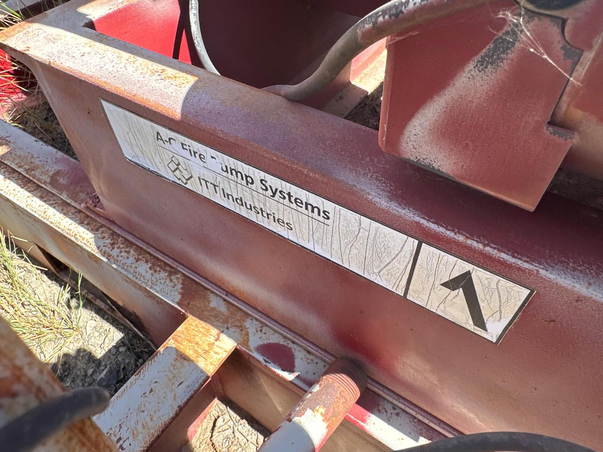 Used (3) 2008 A-C Fire Pump System  Cummins Diesel Engine Driven Skid Unit