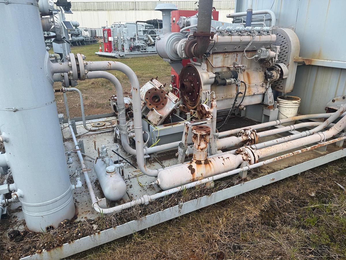 Used 2011 Engine-Driven Reciprocating Gas Compressor Package, Skidded