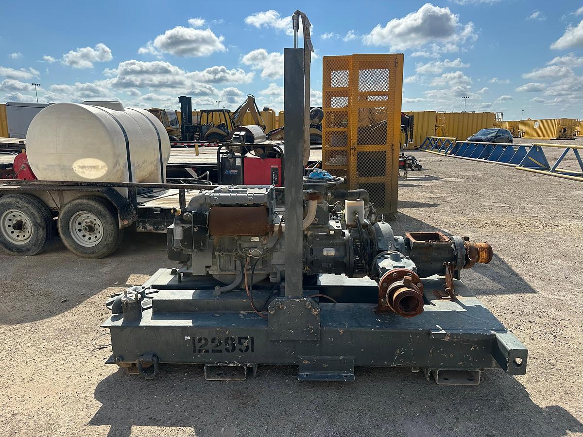 Used Skidded Cornell Pump with DeuzDiesel Engine