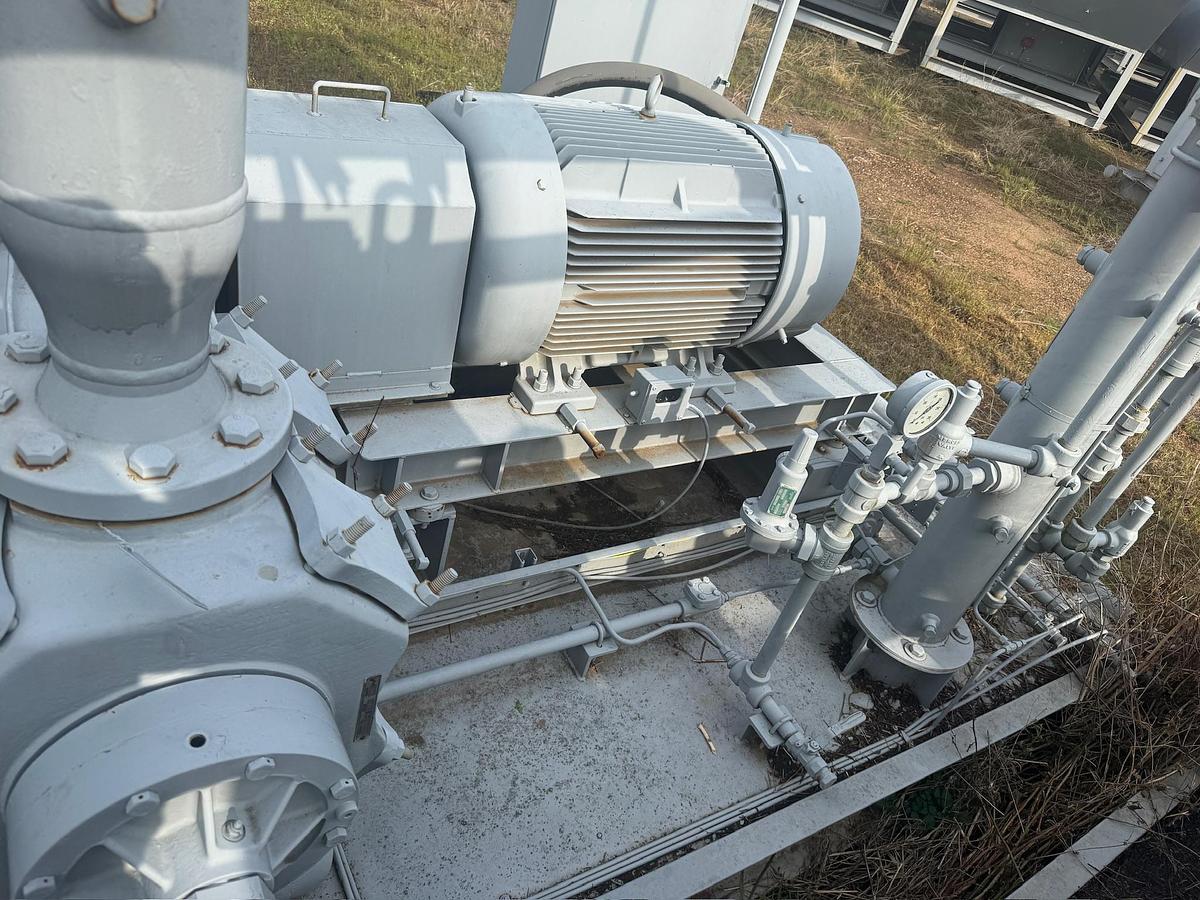 Used Electric Natural Gas Compressor Skid with Separator and Aftercooler