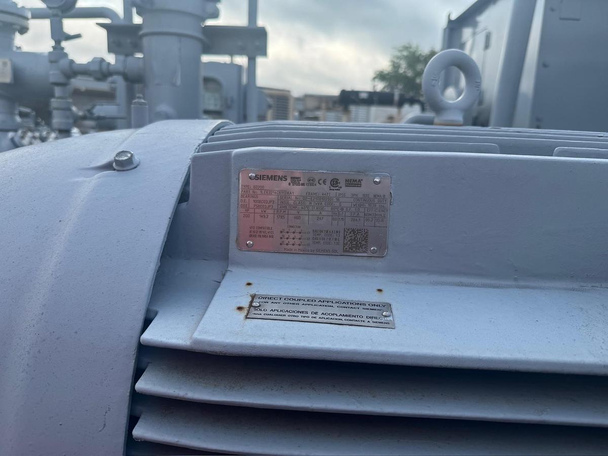 Used Electric Natural Gas Compressor Package, Skidded