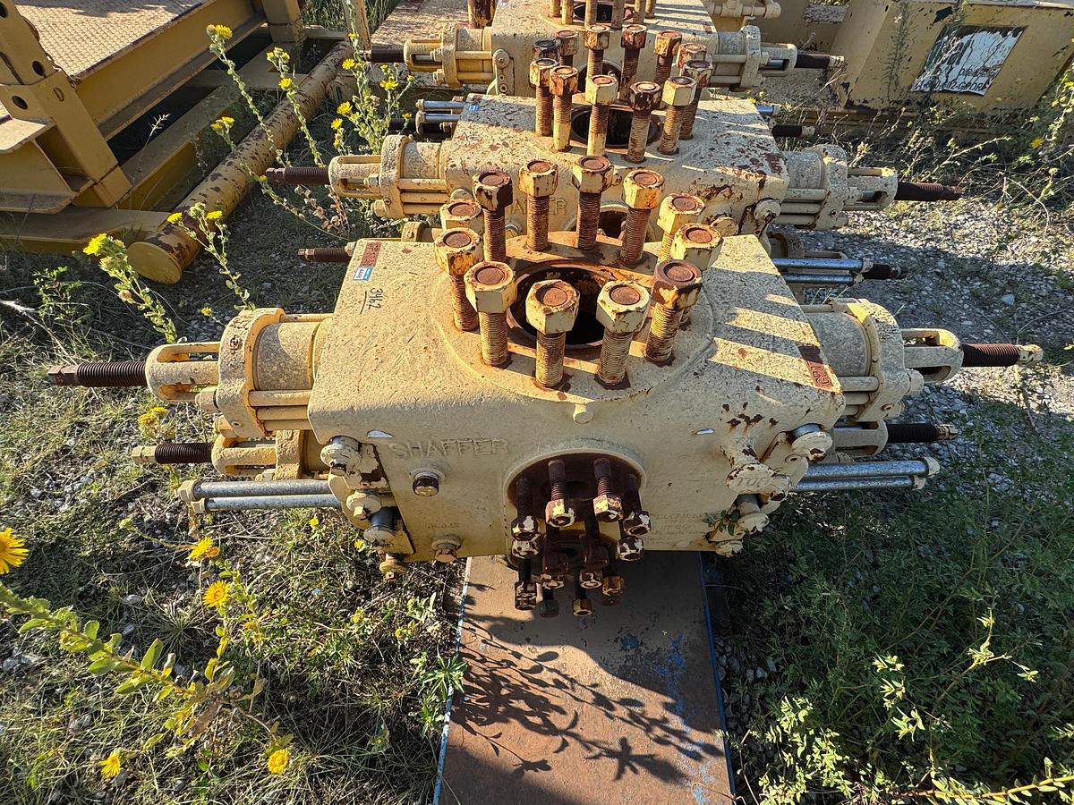 Used (3) Shaffer 7 1/16 Double Hydraulic BOPs