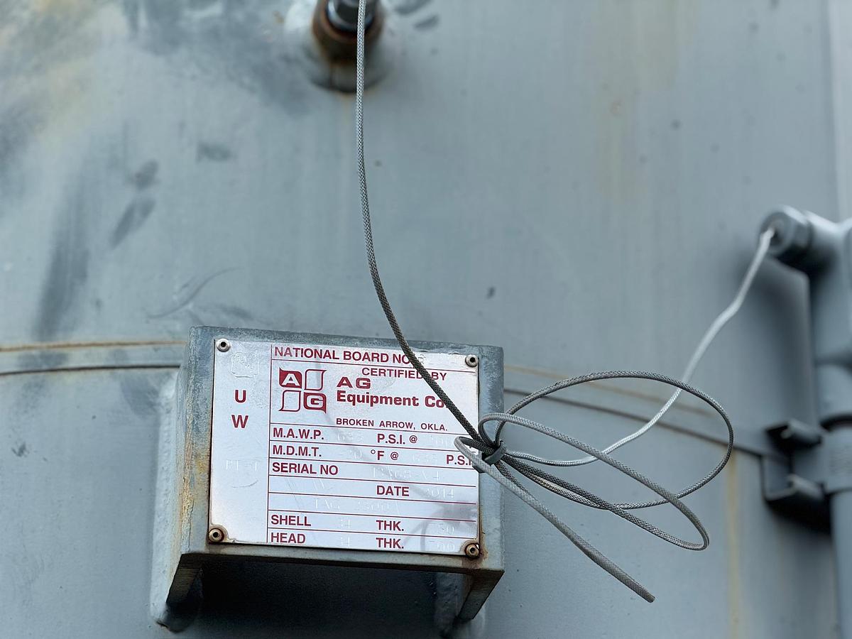 Used 2014 Ariel Reciprocating Natural Gas Compressor Skid with Pulsation Bottles