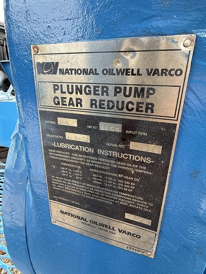 Used National JWS 165 Triplex Pump