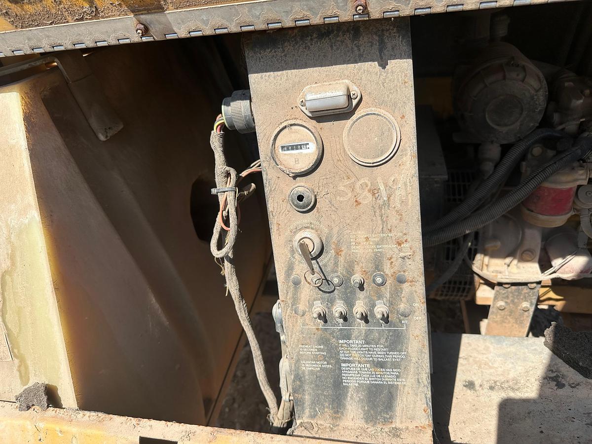 Used Warren Power Systems 8KW Light Plant, Inoperable, has Cat Engine, Bad Tires.