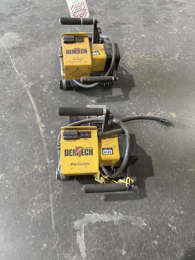 Used (2) DemTech Pro-Wedge Automatic Wedge Welders