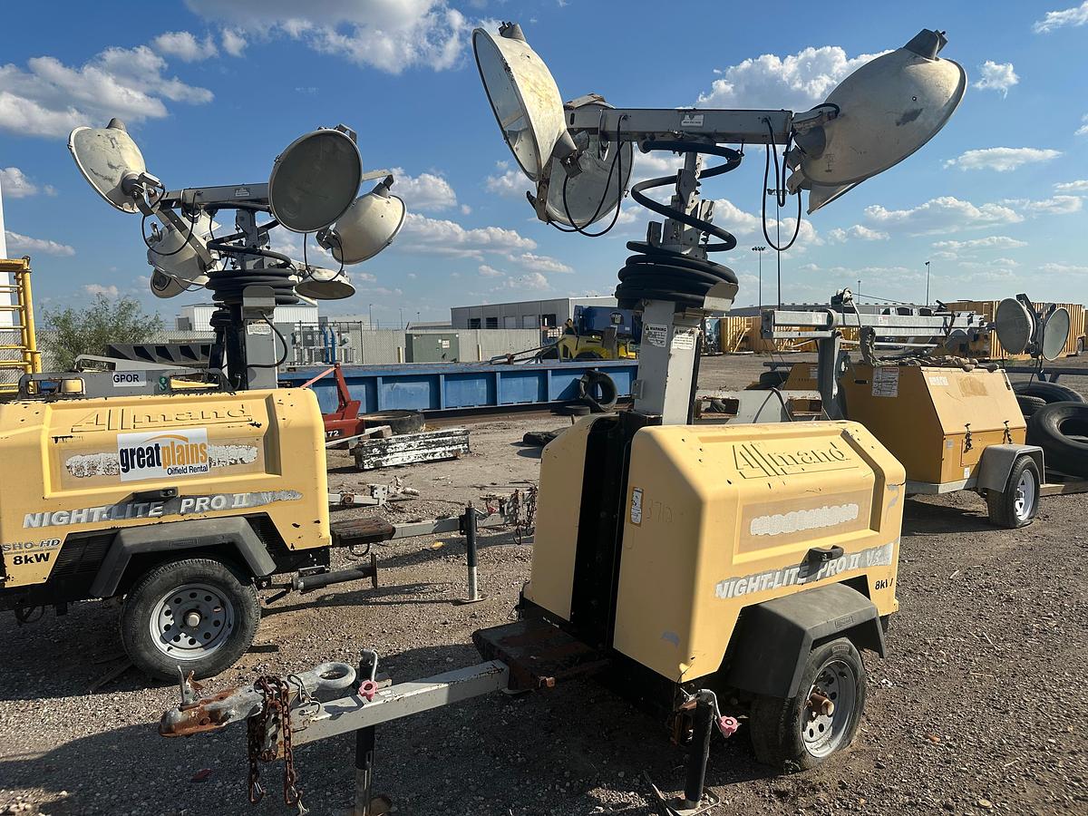 Used Allmand Night-Lite 2 8KW Light Plant with CAT Engine